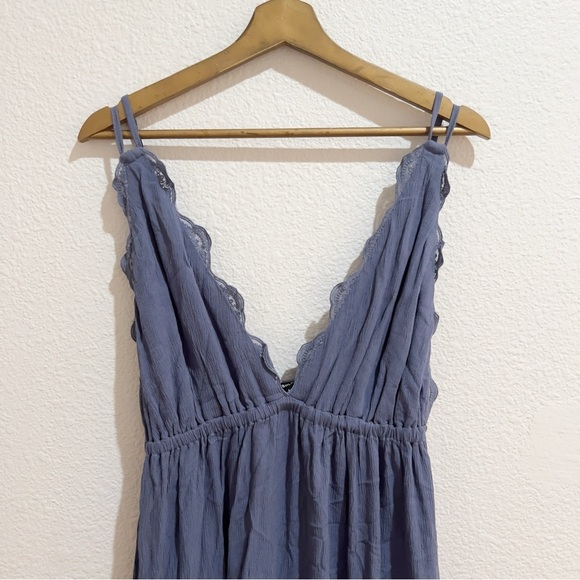Wishlist- Blue Spaghetti Strap Maxi Dress - L - Picture 6 of 7